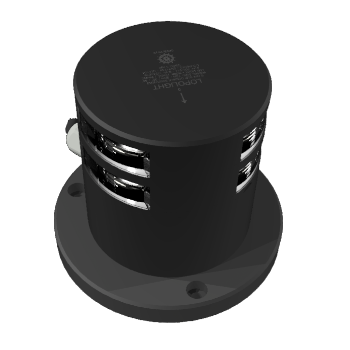 3nm Masthead, Double, black anodized